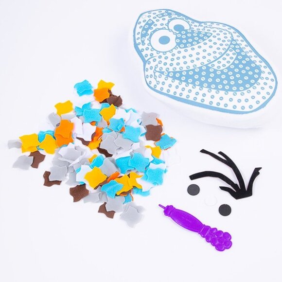 PlushCraft Disney Frozen Olaf Pillow Fabric by Number 322 Pcs New Sealed Age 5+ - Picture 3 of 16